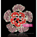 Luxus Mode farbige Blume Schal Brosche